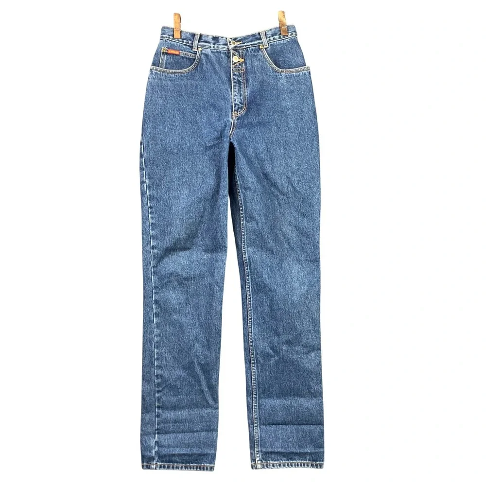 Lawman Jeans Womens 11/12 Blue Vintage Western High Rise Relaxed Straight Leg